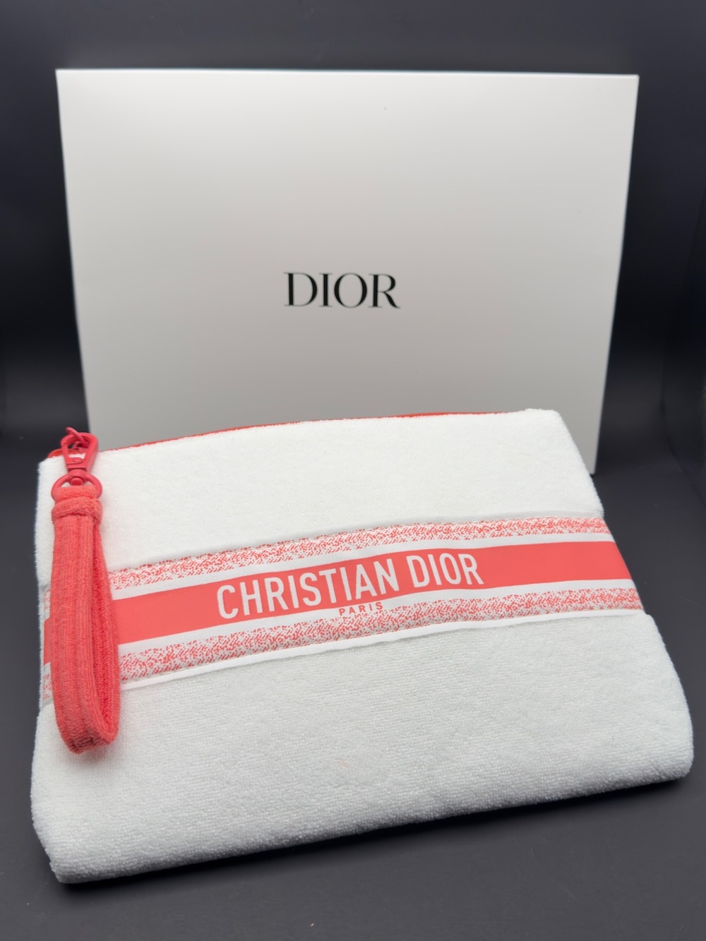 Dior Beauty Terry Cloth Zip Pouch